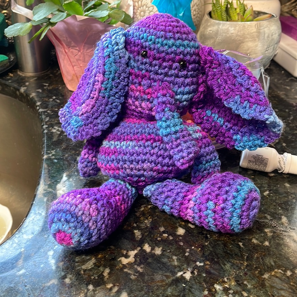 Hand crocheted elephant